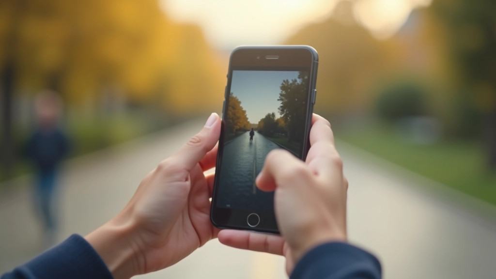 Handen houden smartphone omhoog terwijl video wordt afgespeeld in verticaal formaat